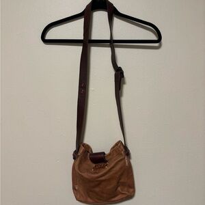Lucky Brand Tan Leather Crossbody Bag